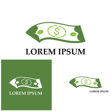 Dolar vektörü simgesi arkaplan şablonu çizimi