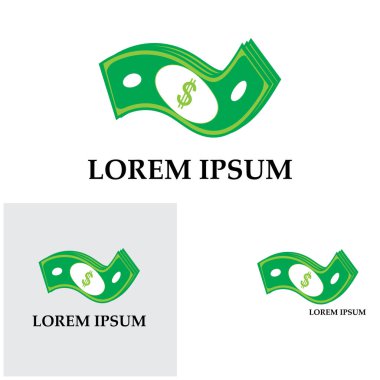 Dolar vektörü simgesi arkaplan şablonu çizimi