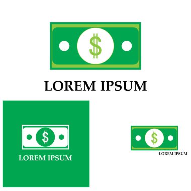 Dolar vektörü simgesi arkaplan şablonu çizimi