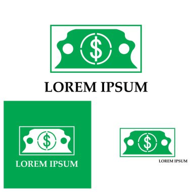 Dolar vektörü simgesi arkaplan şablonu çizimi