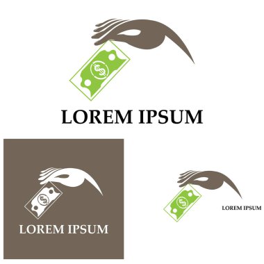 Dolar vektörü simgesi arkaplan şablonu çizimi