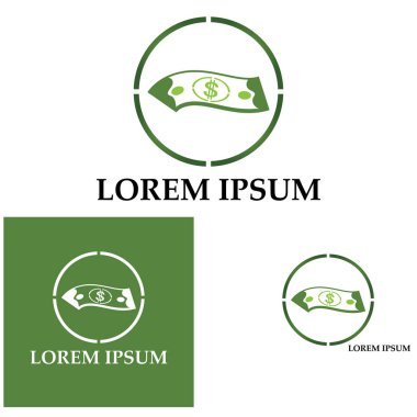 Dolar vektörü simgesi arkaplan şablonu çizimi