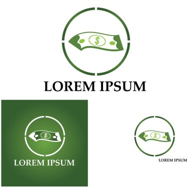 Dolar vektörü simgesi arkaplan şablonu çizimi