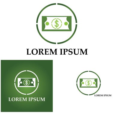 Dolar vektörü simgesi arkaplan şablonu çizimi