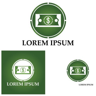 Dolar vektörü simgesi arkaplan şablonu çizimi