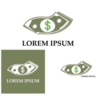 Dolar vektörü simgesi arkaplan şablonu çizimi