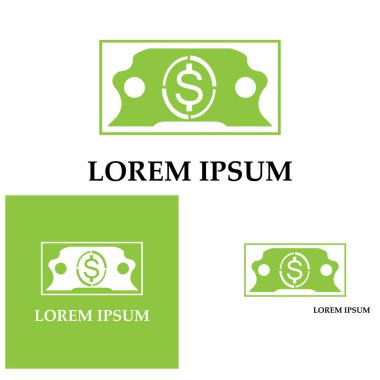 Dolar vektörü simgesi arkaplan şablonu çizimi