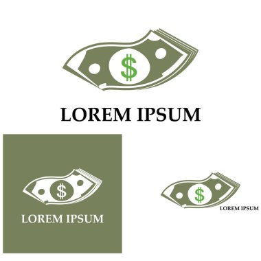 Dolar vektörü simgesi arkaplan şablonu çizimi