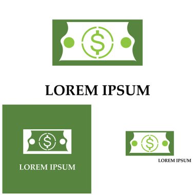 Dolar vektörü simgesi arkaplan şablonu çizimi