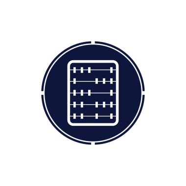 abaküs simgesi vektör arkaplanı