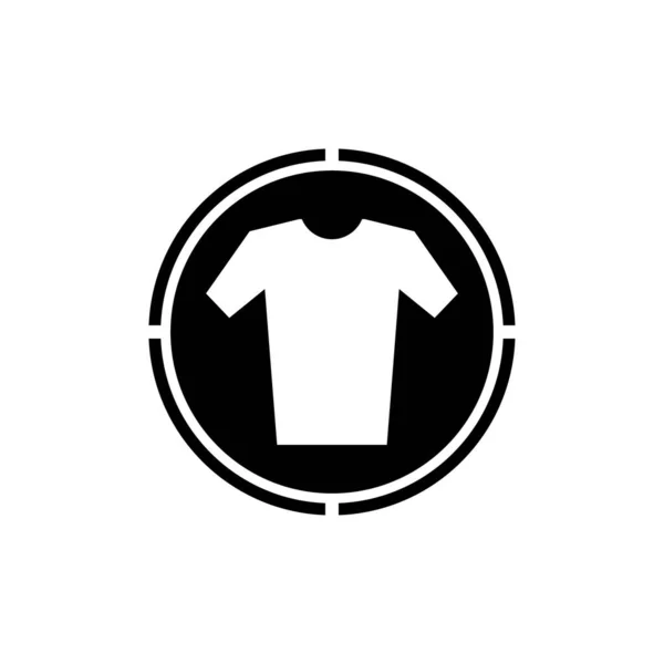 Camiseta Icono Vector Fondo — Vector de stock