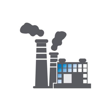 FACTORY BUILDING ICONS VECTOR