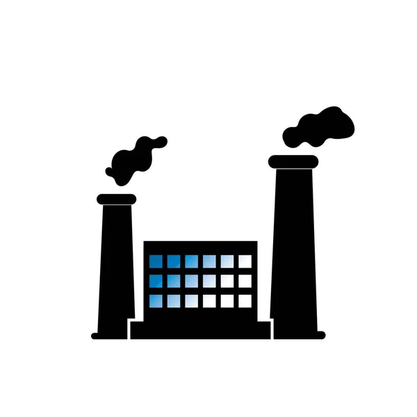 Factory Building Icons Vector — Stock Vector