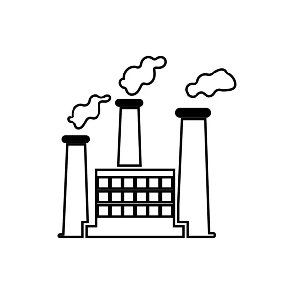 Ikony Budujące Factory Vector — Wektor stockowy