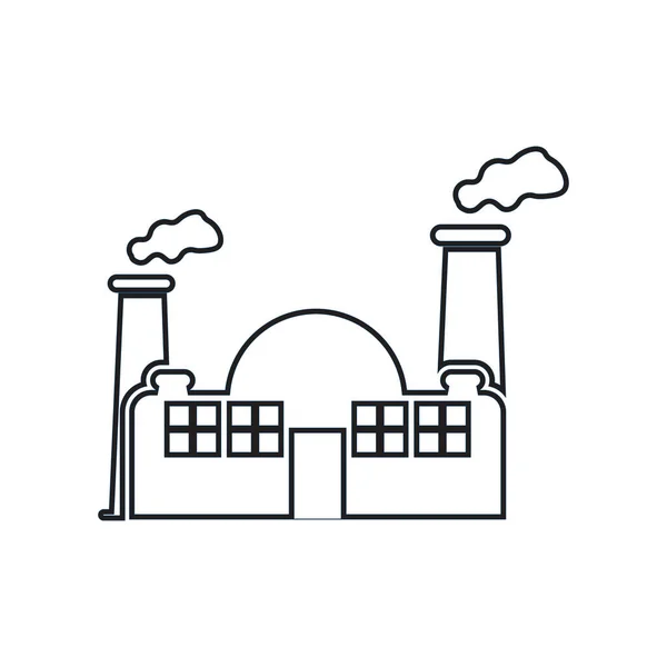 Factory Building Icons Vector — Wektor stockowy