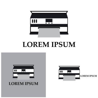 Yazıcı simgesi vektör resmetme arkaplanı