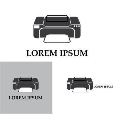 Yazıcı simgesi vektör resmetme arkaplanı