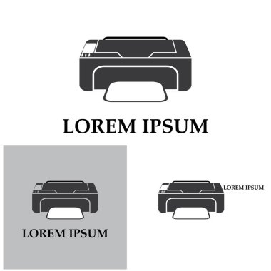 Yazıcı simgesi vektör resmetme arkaplanı