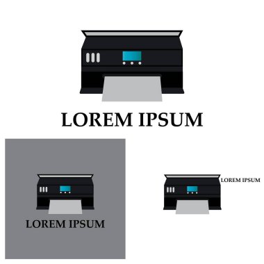 Yazıcı simgesi vektör resmetme arkaplanı