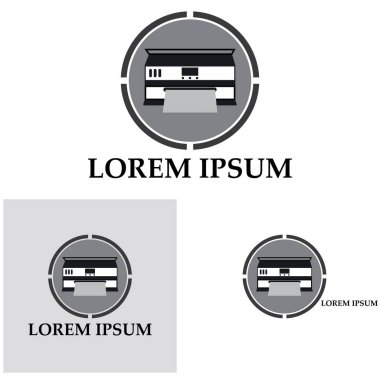 Yazıcı simgesi vektör resmetme arkaplanı