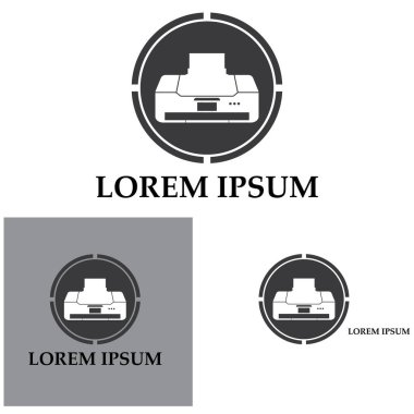 Yazıcı simgesi vektör resmetme arkaplanı