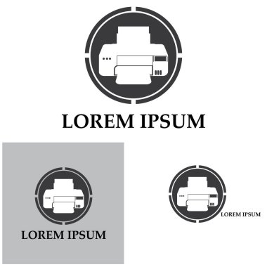 Yazıcı simgesi vektör resmetme arkaplanı