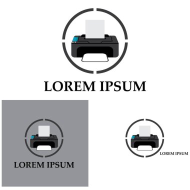 Yazıcı simgesi vektör resmetme arkaplanı