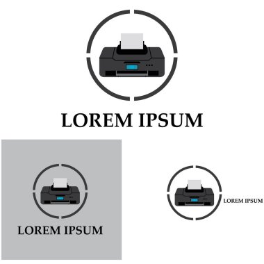 Yazıcı simgesi vektör resmetme arkaplanı