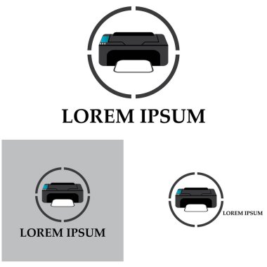 Yazıcı simgesi vektör resmetme arkaplanı