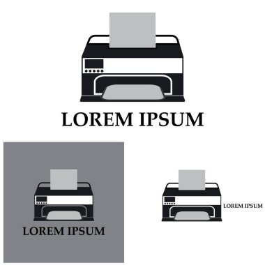 Yazıcı simgesi vektör resmetme arkaplanı