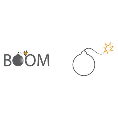 Boom Simge vektör arkaplanı