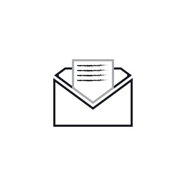 E-mail symbol vector. Mail line icon
