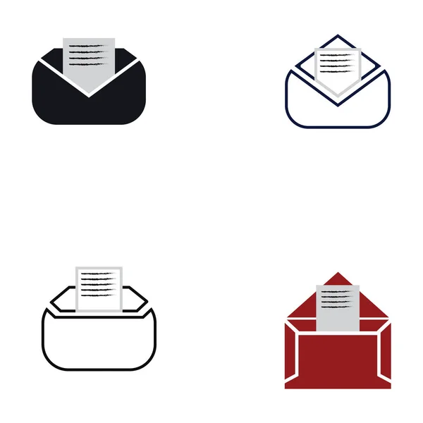 Mail Symbol Vector Mail Line Icon — Vector de stock