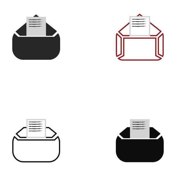 Mail Symbool Vector Pictogram Van Postlijn — Stockvector