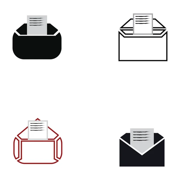 Mail Symbol Vector Mail Line Icon — Image vectorielle