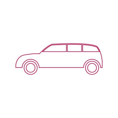 Araba vektörü illüstrasyon simgesi tasarımı