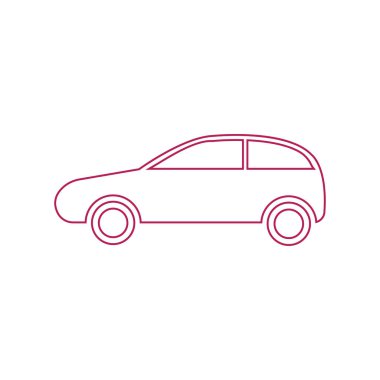 Araba vektörü illüstrasyon simgesi tasarımı