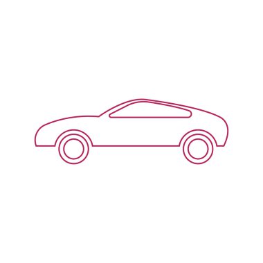 Araba vektörü illüstrasyon simgesi tasarımı