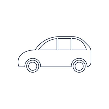 Araba vektörü illüstrasyon simgesi tasarımı