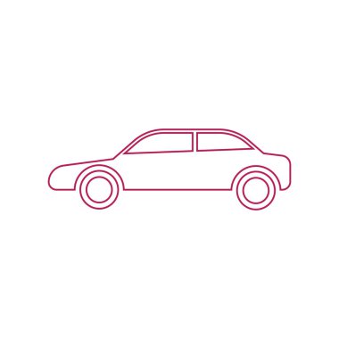 Araba vektörü illüstrasyon simgesi tasarımı