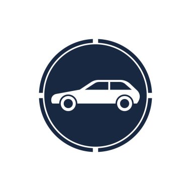 Araba vektörü illüstrasyon simgesi tasarımı