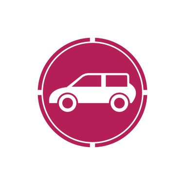 Araba vektörü illüstrasyon simgesi tasarımı