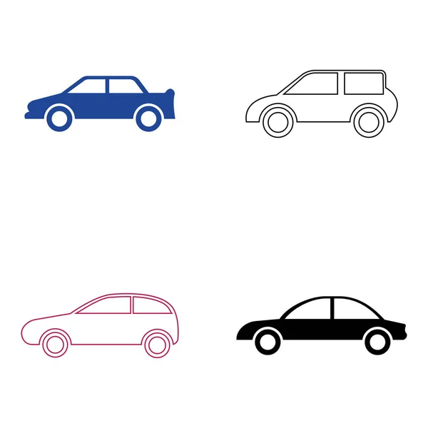 Car Vector Illustration Icon Design — Vetor de Stock