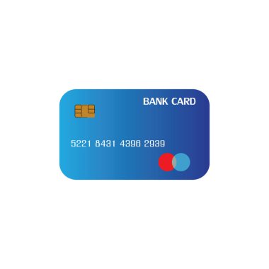 Kredi Kart Vektör Simgesi Arkaplanı