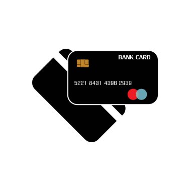 Kredi Kart Vektör Simgesi Arkaplanı