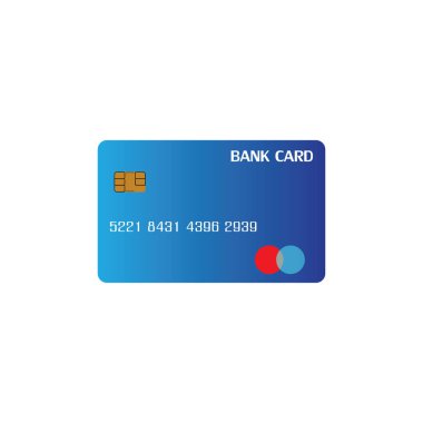 Kredi Kart Vektör Simgesi Arkaplanı