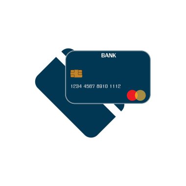 Kredi Kart Vektör Simgesi Arkaplanı