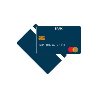 Kredi Kart Vektör Simgesi Arkaplanı