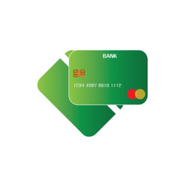 Kredi Kart Vektör Simgesi Arkaplanı