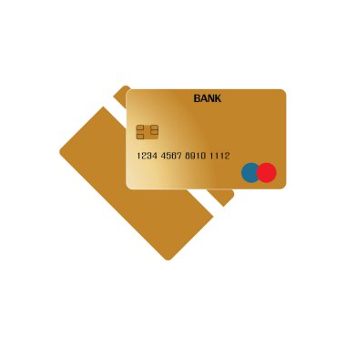 Kredi Kart Vektör Simgesi Arkaplanı